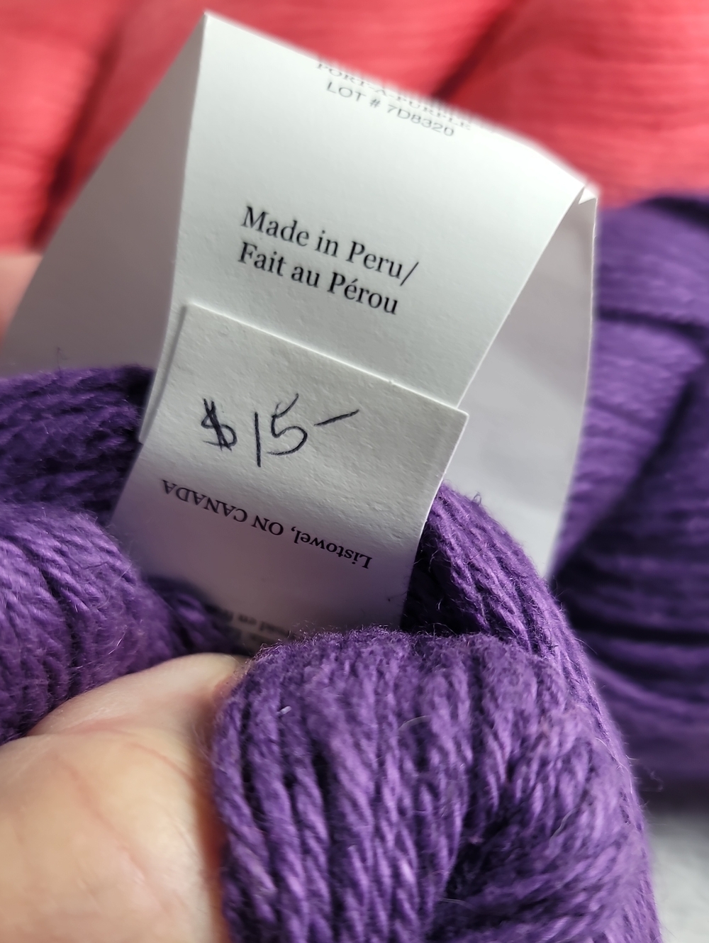 SugarBush Cabot Yarn 4 Skeins 2 Coral, 2 Purple. NWT - Picture 8 of 8